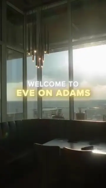 Eve on Adams in Tallahassee showing fine dining, relaxed atmosphere, stunning views, bone-in veal parmesan, surf & turf alfredo, jumbo gulf shrimp, champagne cream, panzanella, cocktails,, video by Eve On Adams on Facebook
