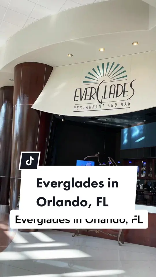 Everglades Restaurant in Orlando showing review, visit, video by christinainitalia on TikTok