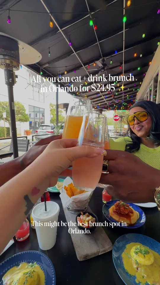 F&D Cantina in Lake Mary showing food, dulce de leche pancakes, bottomless brunch, video by itsdiorgalarza on TikTok