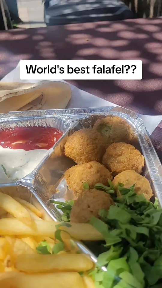 Falafel market in Brandon showing food review, falafel, lamb, restaurant visit, video by theelevatedone786 on TikTok