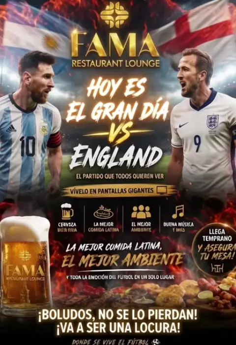 Fama Restaurant And Lounge in Kissimmee showing sports, football match, atmosphere, video by colombianesthetic on TikTok