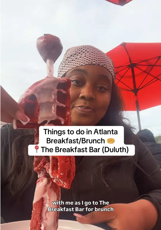 Family Restaurant in Duluth showing review, the breakfast bar, video by itsdymondalexis on TikTok