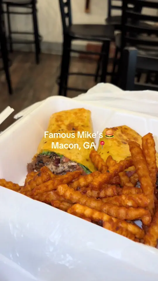 Famous Mike's of Macon in Macon showing brunch, southern breakfast, video by chass______ on TikTok