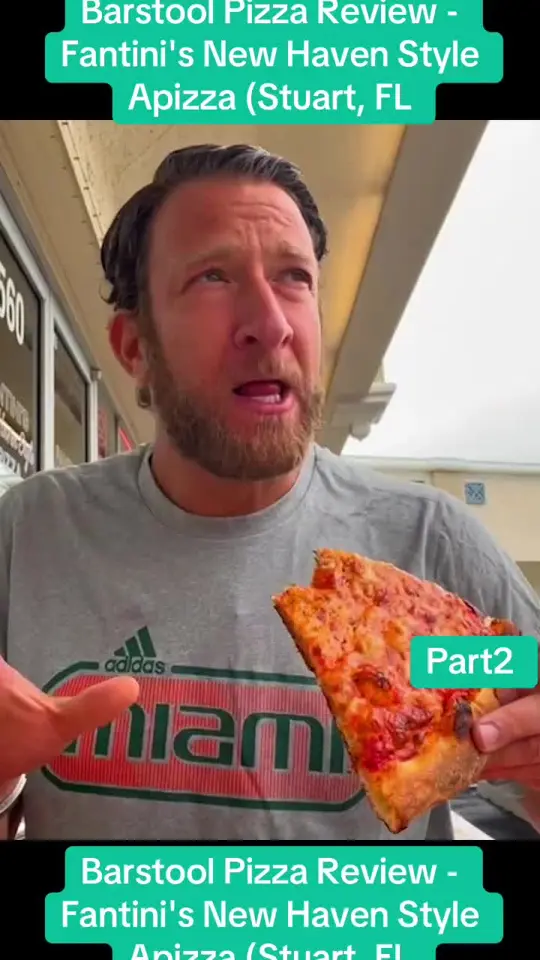 Fantini's Italian Restaurant featuring New Haven Style Apizza in Stuart showing review, pizza, video by onebitepizzareviews8 on TikTok