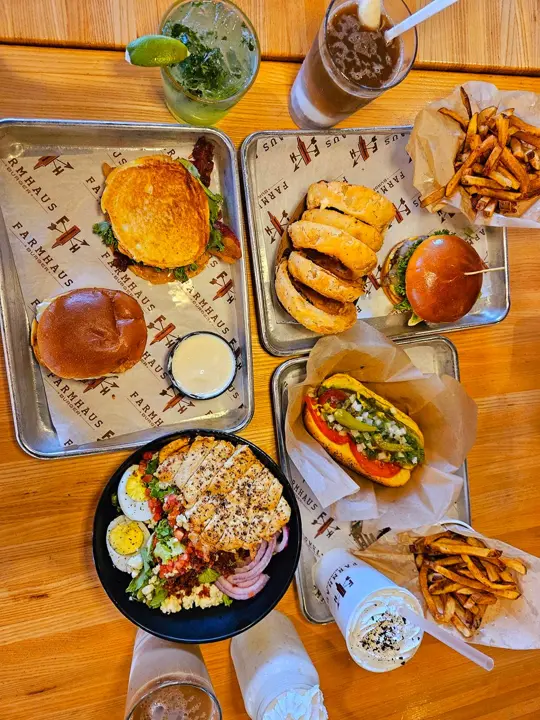Farmhaus Burger - Martinez, GA in Martinez showing fast-casual restaurant, burgers, hot dogs, salads, grilled cheese, wings, boozy milkshakes, floats, video by Dating CSRA on Facebook