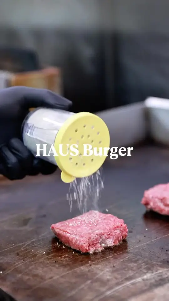 Farmhaus Burger - Martinez, GA in Martinez showing burger, hand-crafted patties, grilled onions, smoked gouda, house-made whole grain mustard, video by Farmhaus Burger on Facebook