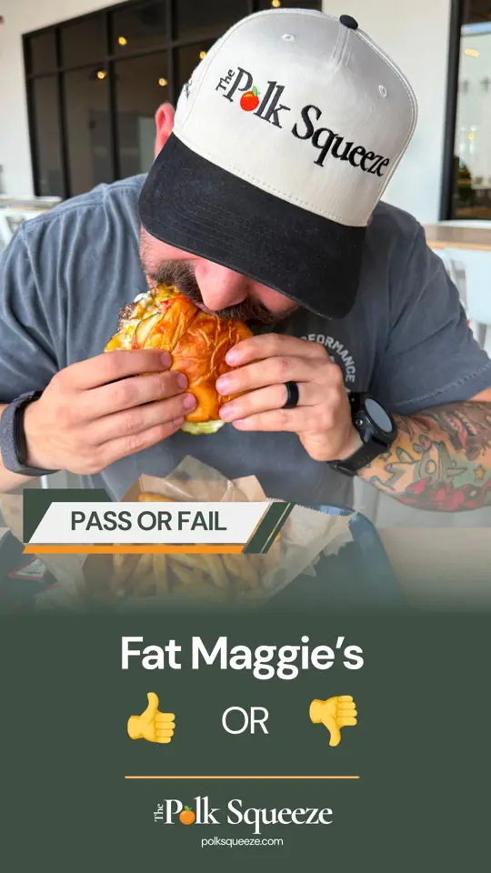 Fat Maggies in Mulberry showing review, visit, video by The Polk Squeeze on Facebook