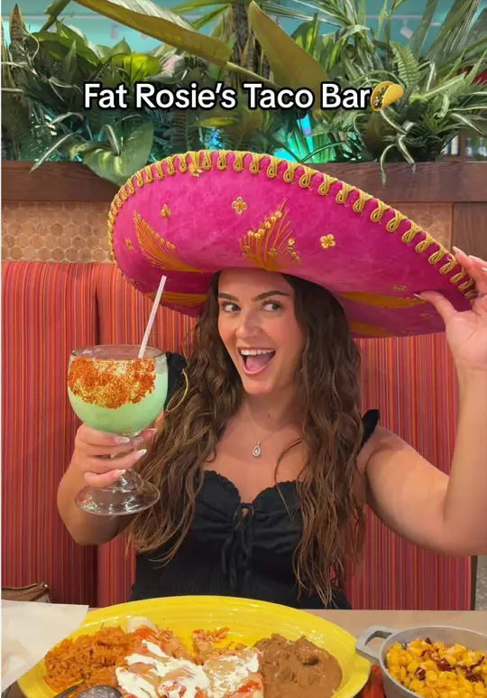 Fat Rosie's Taco & Tequila Bar in Orlando showing review, visit, video by state0fgracie on TikTok