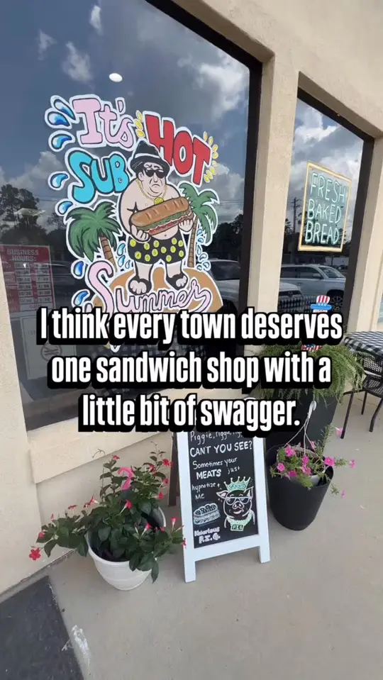 Fat Tony’s in Valdosta showing review, visit, sandwiches, branding, video by Nadia Cambridge on Facebook