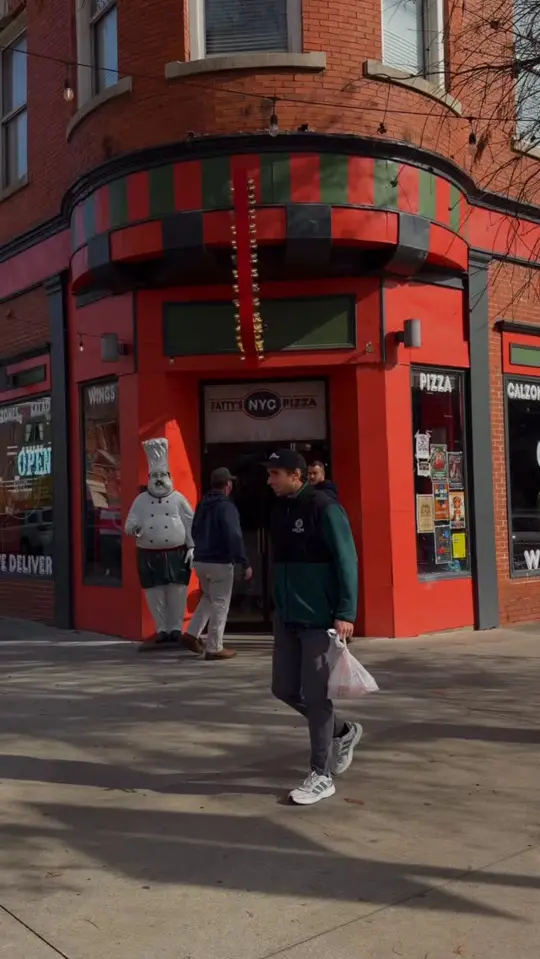 Fatty's Pizza in Macon showing pizza, review, video by Visit Macon on Facebook