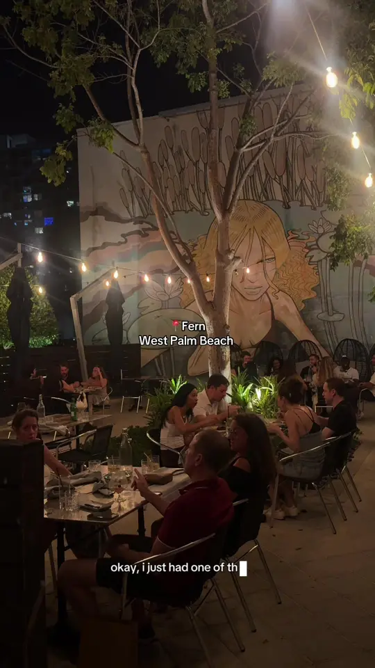 Fern in West Palm Beach showing steak tartare, local snapper ceviche, black garlic dry-aged ny strip, ricotta gnocchi, cocktails, video by valerie.skvirsky on TikTok