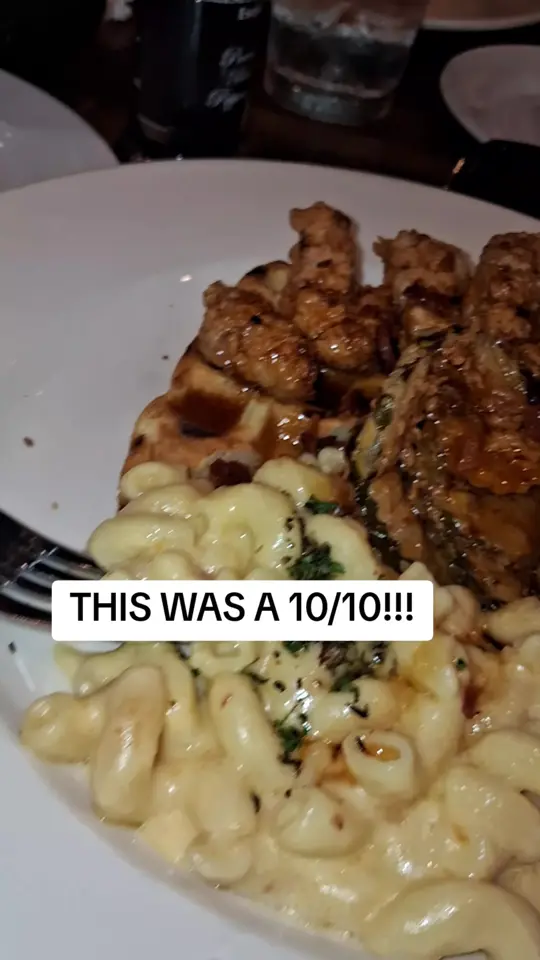 Ferrucci Ristorante | Italian in Panama City showing food, hot chicken and waffles, fried pickles, video by afancybutterfly on TikTok