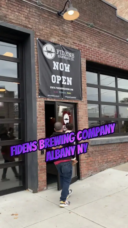 Fidens Brewing Company in Albany showing brewery review, craft beer, video by honest_beer_reviews on TikTok