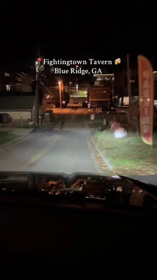 Fightingtown Tavern in Blue Ridge showing burgers, restaurant review, video by nikkiii0602 on TikTok