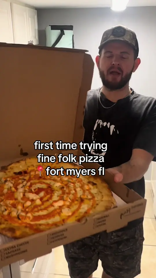 Fine Folk Pizza Fort Myers in Fort Myers showing pizza, yo paulie pizza, video by itsmichaelox on TikTok