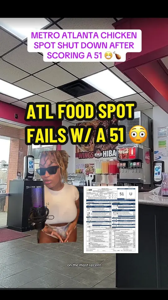 Fire Wings & Hibachi Snellville in Snellville showing news, health inspection violation, video by thebroadcastingbaddie on TikTok