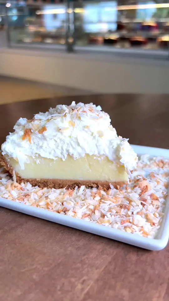  in Florida showing coconut custard pie, dessert, video by fdpies on TikTok