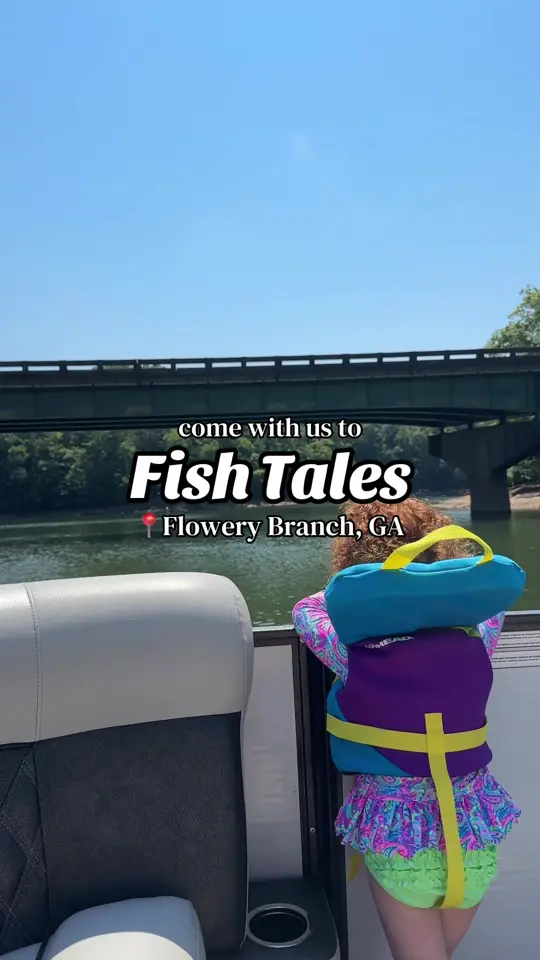Fish Tales in Flowery Branch showing food, lobster bisque, kids popcorn shrimp, coconut shrimp, firecracker shrimp tacos, creole grits, video by taylorleeroberts on TikTok