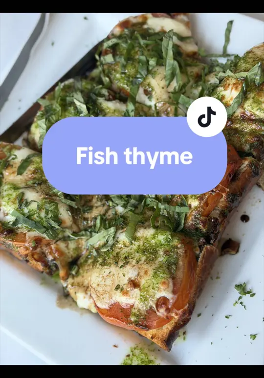 Fish Thyme Restaurant & Bar in Acworth showing review, visit, video by aulaurarose on TikTok