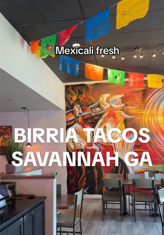 Flacos House in Pooler showing birria tacos, review, video by blessingsinsavannah on TikTok