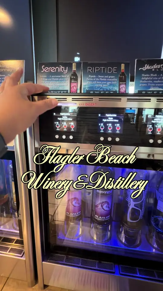 Flagler Beachfront Winery in Flagler Beach showing visit, atmosphere, date night, video by curatedbybrittny on TikTok