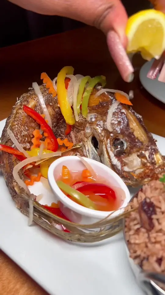 Flair Food Restaurant and Bar in Fayetteville showing review, visit, oxtail fried rice, brunch, video by vibesinatl on TikTok
