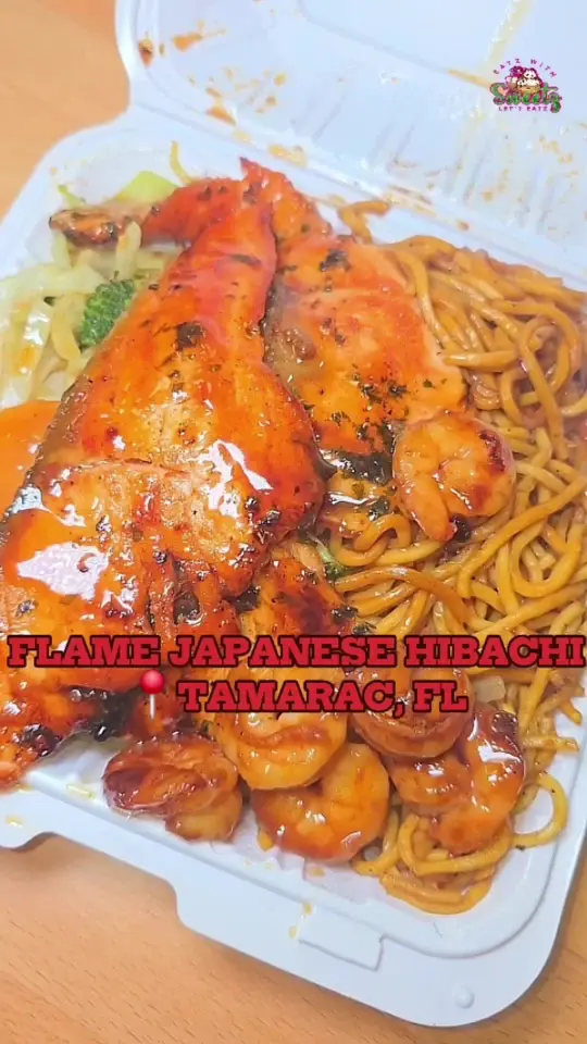 Flame Japanese Hibachi in Tamarac showing restaurant, grand opening, hibachi, video by mimisweetkush on TikTok