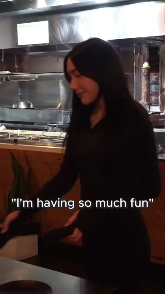 Flame Mediterranean in Aventura showing food, shawarma, video by Sauce on Facebook