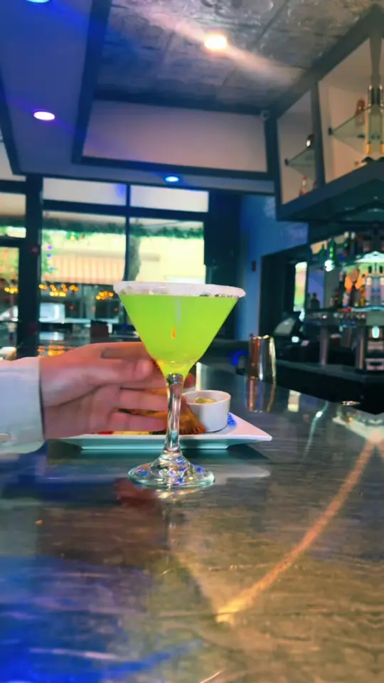 Flare House American Fusion Cuisine in West Palm Beach showing visit, food, video by flarehousepb on TikTok