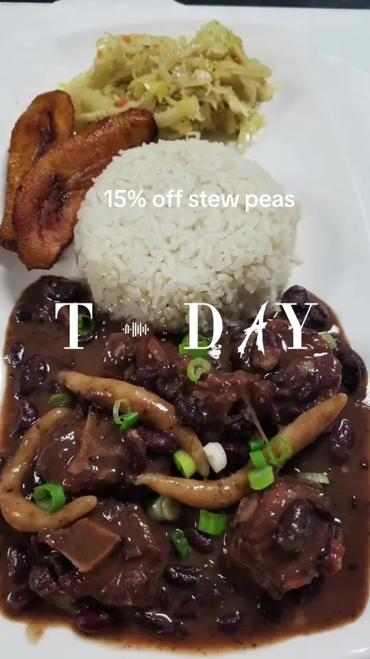 Flavaz Jamaican Grille in Riverview showing food, stew peas meals, video by flavaz.jamaican.g on TikTok