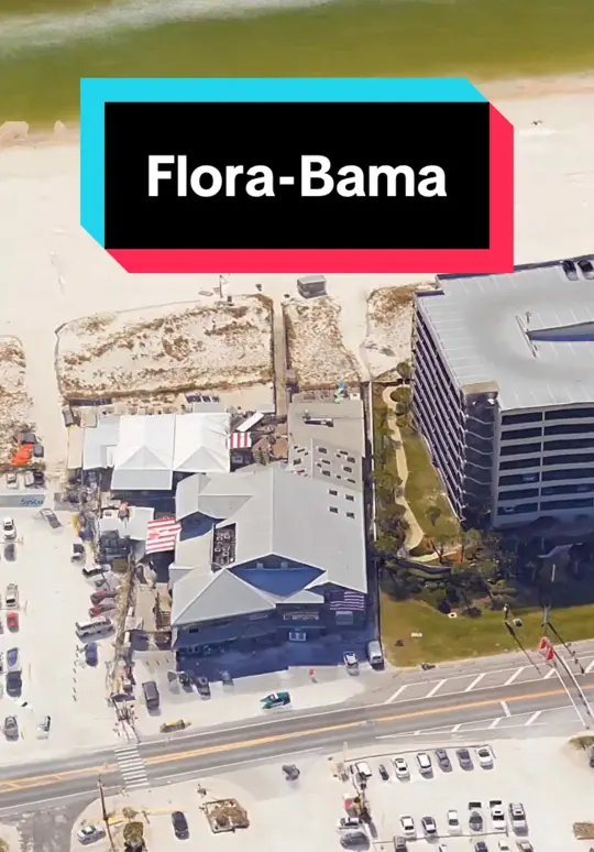 Flora Bama Ole River Grill in Pensacola showing review, visit, video by explorewithmedaily on TikTok