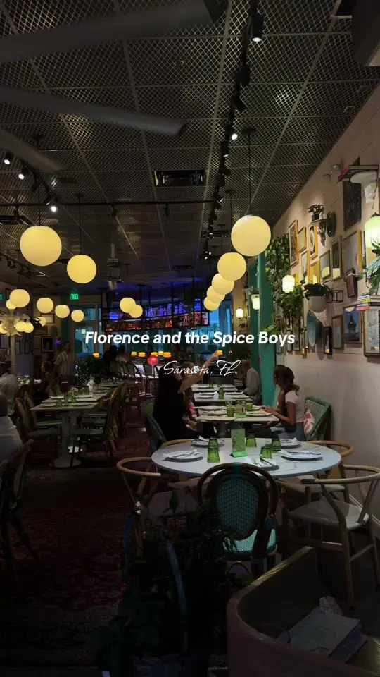 Florence and the Spice Boys in Sarasota showing food, steak meal, video by srqtiff on TikTok