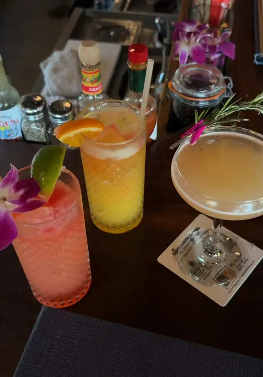 Florida Keys Brewing Co in Islamorada showing cocktail, square grouper, video by lexgeteating on TikTok