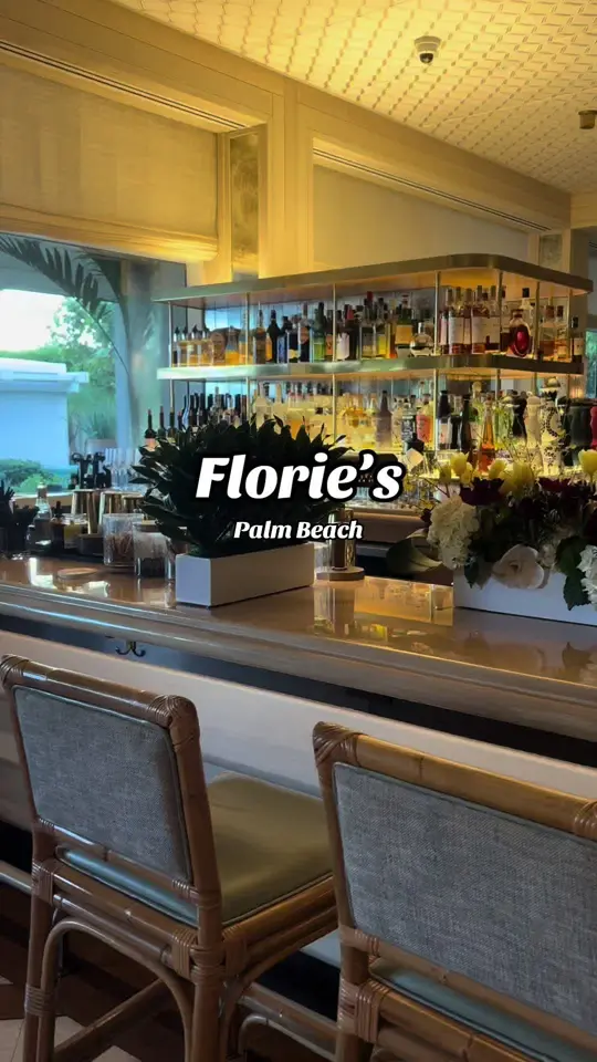 Florie's Bar in Palm Beach showing review, visit, atmosphere, venue, video by thesellmanagency on TikTok