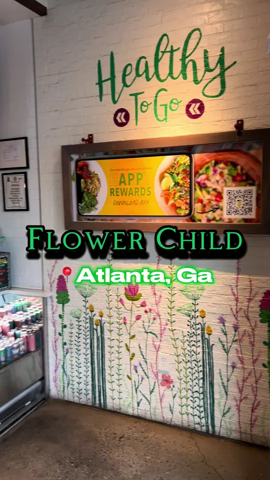 Flower Child in Atlanta showing restaurant visit, vegan tofu dish, video by iamchivaria_shay on TikTok