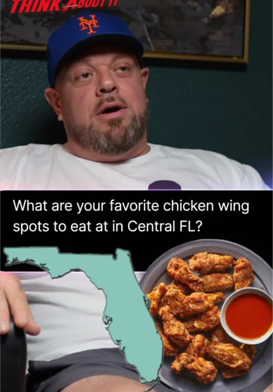 Flyers Wings & Grill in Orlando showing chicken wings, video by thinkaboutitthepodcast on TikTok