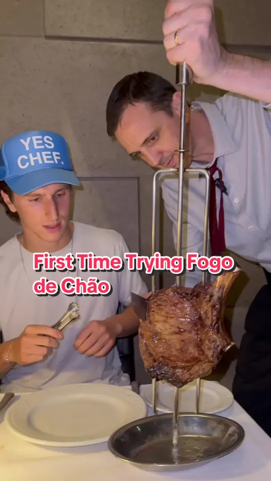 Fogo de Chão Brazilian Steakhouse in Miami Beach showing review, visit, menu items, $44 menu, video by jacksdiningroom on TikTok