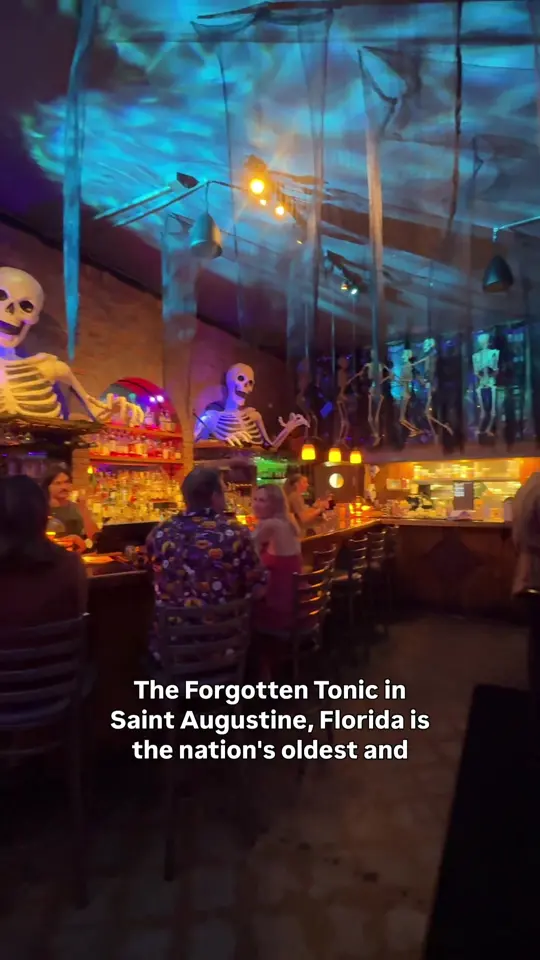 Forgotten Tonic in St. Augustine showing cocktail, handcrafted cocktails, video by themommynichols on TikTok