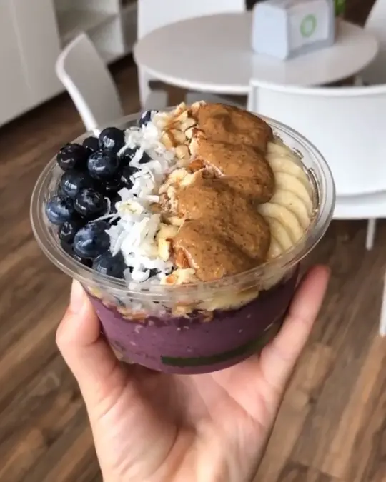Formula Fresh Superfood Bar in Destin showing food, acai bowl, video by Destin Commons on Facebook