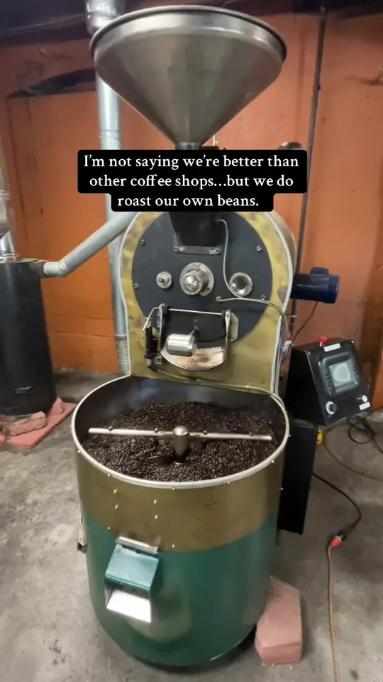 Fountain City Coffee in Columbus showing coffee, locally roasted coffee, video by fountaincitycoffee on TikTok