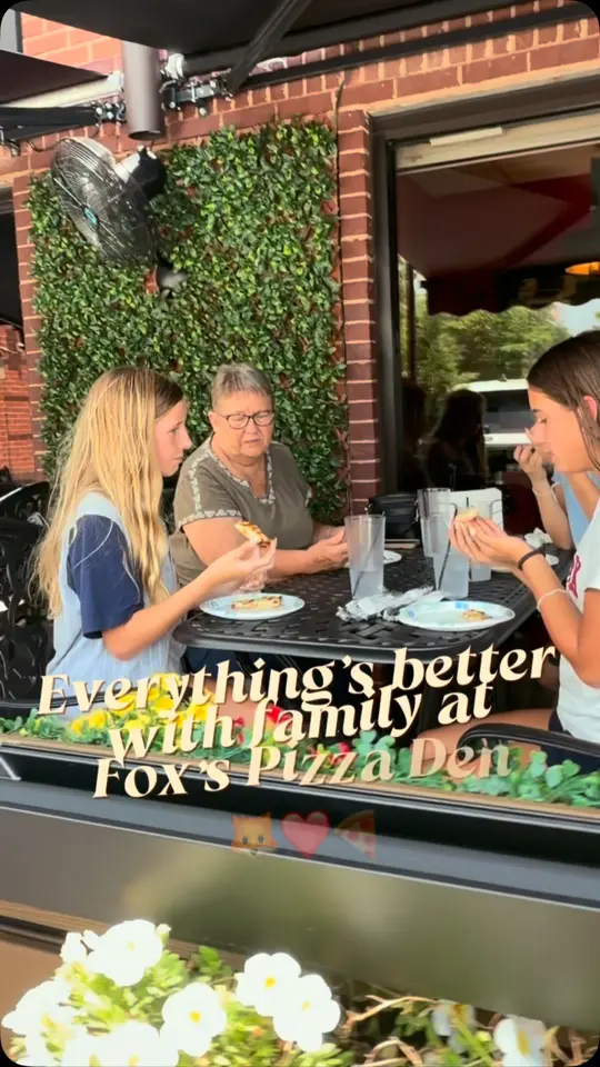 Fox's Pizza in Pine Mountain showing pizza, family time, video by Fox's Pizza Den-Nashville on Facebook