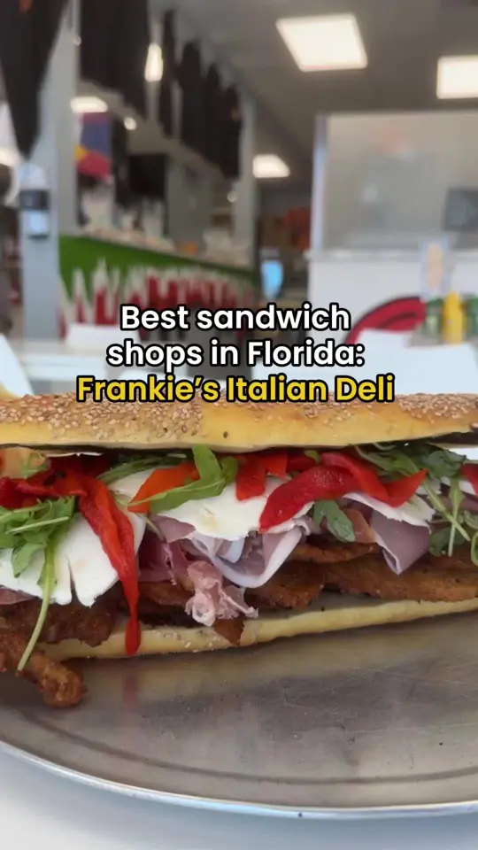 Frankie's Italian Deli Tpa in Riverview showing sandwich, chicken cutlet tacos, caesar salad, vodka pasta, alfredo pasta, mortadefame, chopped cheese, lobster tail, rainbow cookies, video by thatssotampa on TikTok