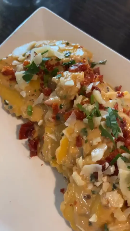 Fresco's Waterfront Bistro in St. Petersburg showing food, lobster ravioli, video by Fresco's Waterfront Bistro on Facebook