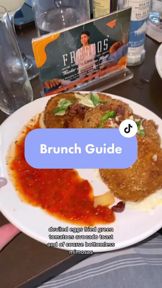 Frescos Southern Kitchen & Bar in Lakeland showing brunch, food, video by jenjeanpierre on TikTok