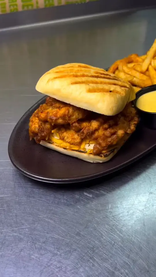Fresh To Order in Atlanta showing food, chicken tender panini, fries, video by Fresh To Order on Facebook
