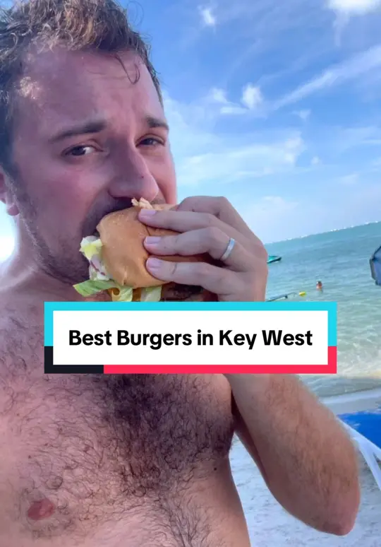 Frita's Cuban Burgers in Key West showing burger, review, video by theshayspence on TikTok