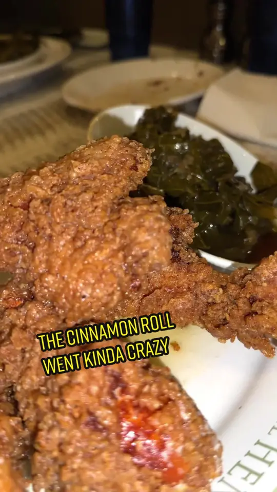 Frog & the Hen in Augusta showing honey butter chicken, video by calebpphillips on TikTok