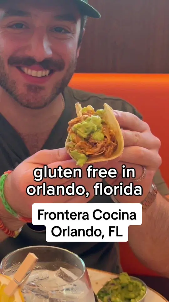 Frontera Cocina in Lake Buena Vista showing restaurant visit, tacos, video by philhatesgluten on TikTok