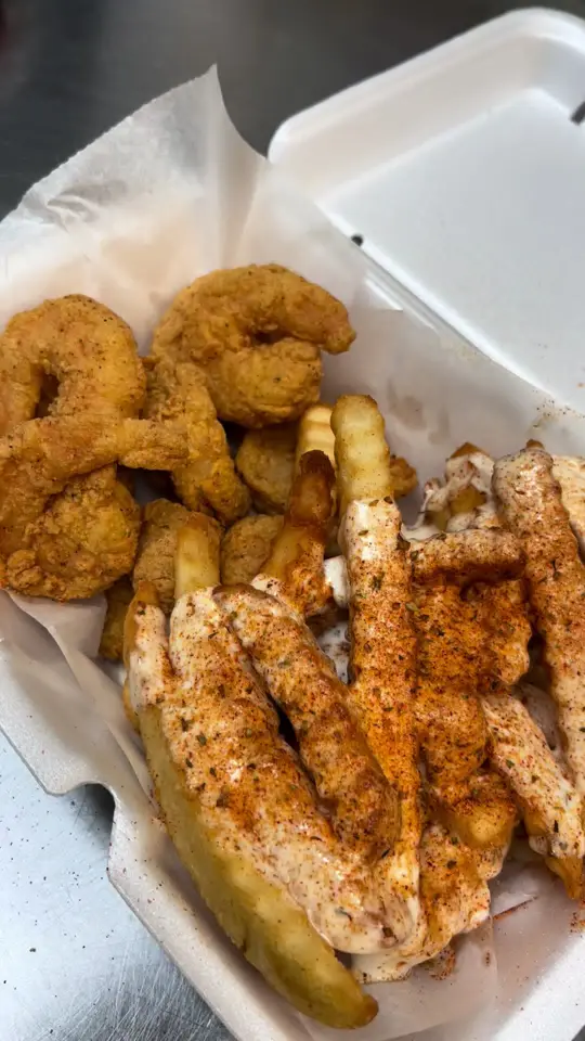 Frozen Rooster in McDonough showing shrimp, fish, okra, video by frozenrooster on TikTok