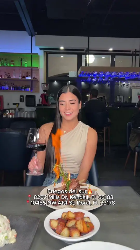 Fuegos del Sur - Kendall in Miami showing parrilla argentina, restaurant visit, video by fuegosdelsurus on TikTok